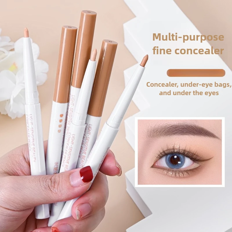 Concealer Pen 3-in-1 Multi-Use for Under Eye Eyelid Aegyo Sal Dark Circles Coverage Natural Finish Waterproof All Day Wear