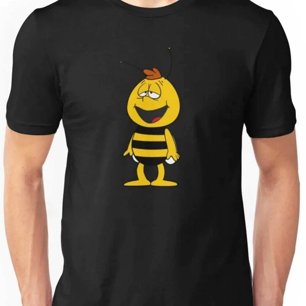 Camiseta Willy Maya con un diseño vintage de los años 70 y 80 que muestra a Maya la Abeja y a su amiga. Ideal para ocasiones informales