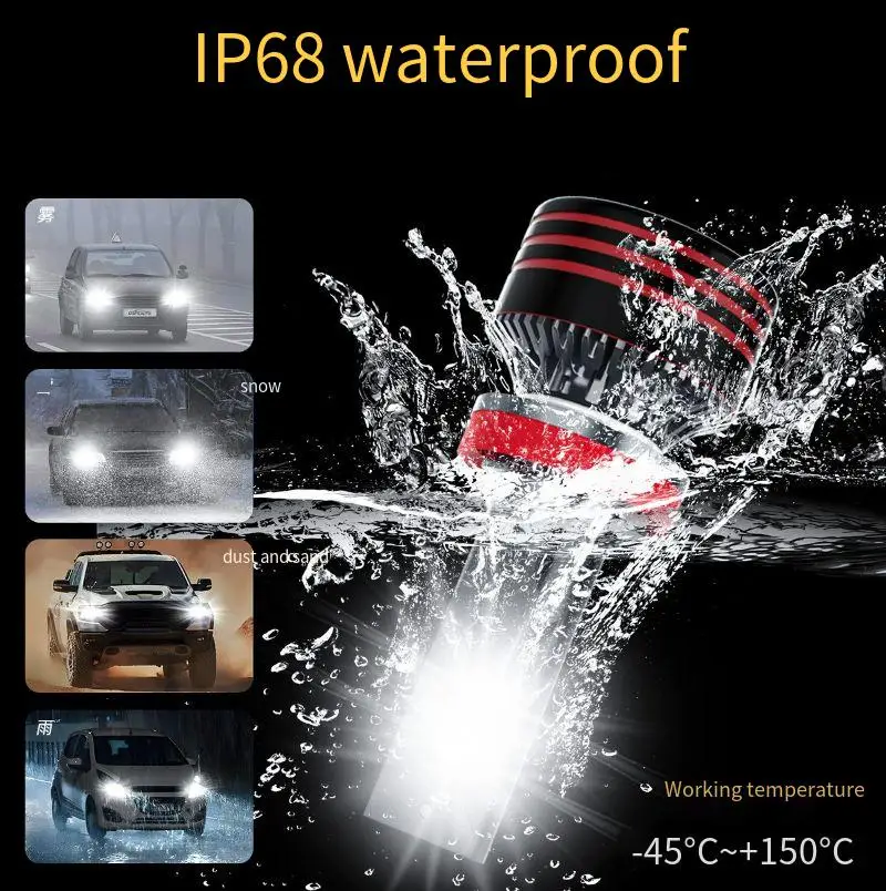 

9012 880 LED Headlight Bulbs 12V 63W 6000K Car Light Retrofit for H1 H3 H7 H13 HB1 HB5