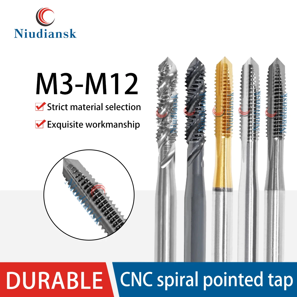 

Токарный станок с ЧПУ, спиральные метчики с наконечником улитки M3/M4/M5/M6/M8/M10/M12, обрабатывающий центр, сверло с прямой канавкой, спиральный метчик с заостренным концом