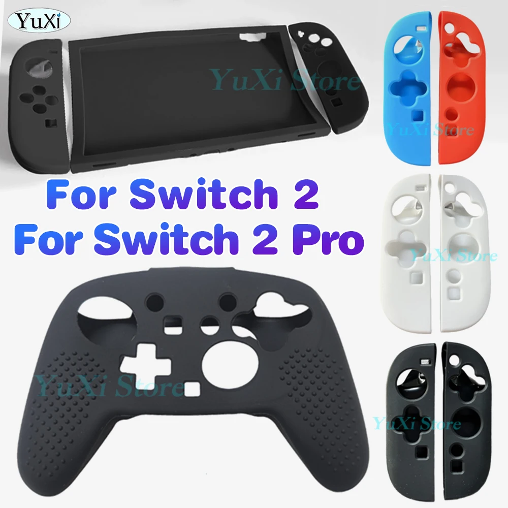 

For Switch 2 Pro Detachable Silicone Protective Case Cover Handle Protective Sleeve for Switch2 L R Gamepad Anti-Slip Cover