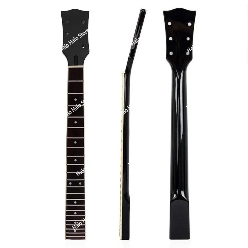22 frets bright black maple electric guitar handle neck rose wood fretboard, modified DIY accessories