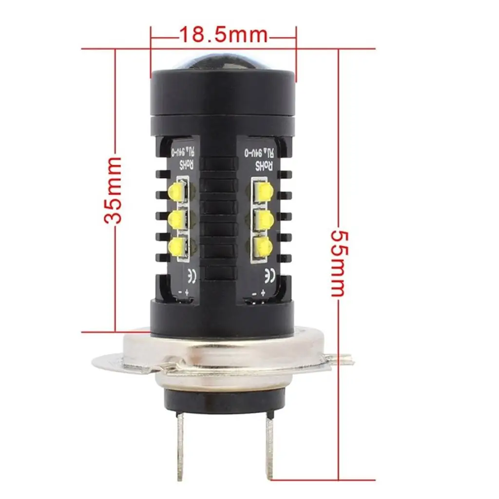 2pcs 60W Stable Performance Practical Fog WidthLights White