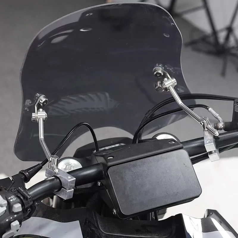 Parabrisas grueso y regulable en altura modificado para accesorios de motocicleta Benda LFC700.