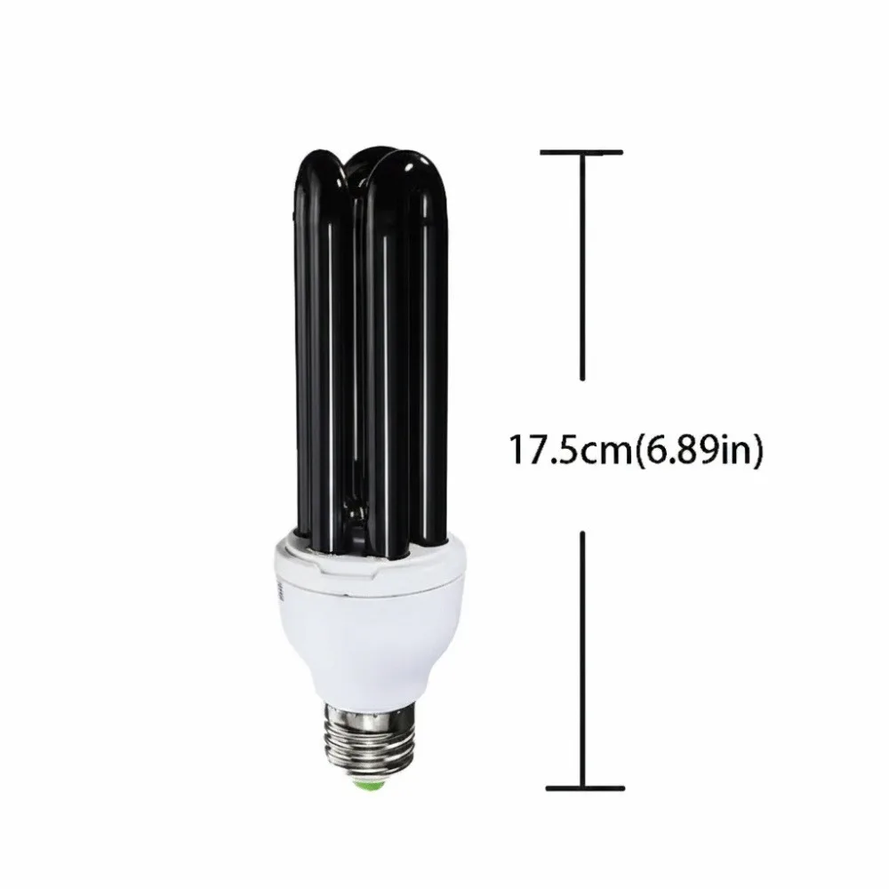 UV Curing Purple Light UV Light Bulb Black 220V AC220V Ultraviolet Fluorescent Light Low Energy CFL Bulb Black Light Aquaculture