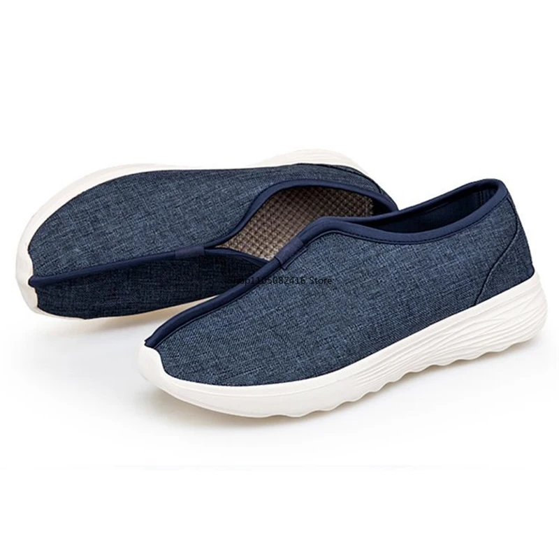 

Chinese Traditional Martial Arts Shoes Men Kung Fu Wing Chun Tai-Chi Wushu Black Cloth Old Beijing Casual Shoes Sport Sneaker