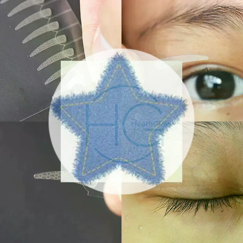 3/5/10 hojas de pegatinas de cintas para párpados, pasta Invisible para párpados de doble pliegue, cinta autoadhesiva Natural para ojos, herramienta de maquillaje S M L