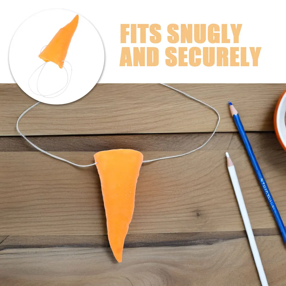 8 szt. Winylowe marchewki klejone nosy dla bałwana, zimowe akcesoria, rekwizyty karnawałowe, zabawki DIY, Halloween, cosplay, pomarańczowe dekoracje