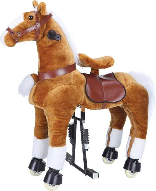 Imagem -02 - Grande Rocking Horse Riding Brinquedo Mecânico Pony para Crianças e Adultos