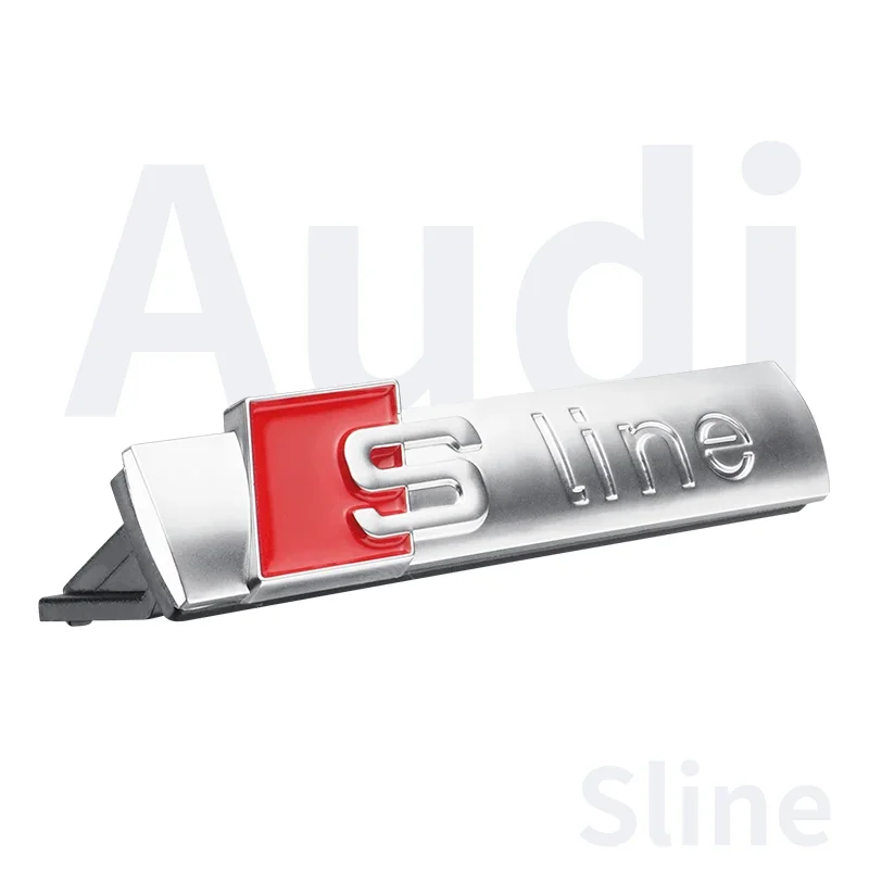 Car Emblem Grill Front Hood Badge Grille Car Body Sticker For Audi SLine RS A3 A4 B8 8P 8V B6 A5 A6 C7 Q5 B9 B7 C6 A1 Q7 Q3 Q6