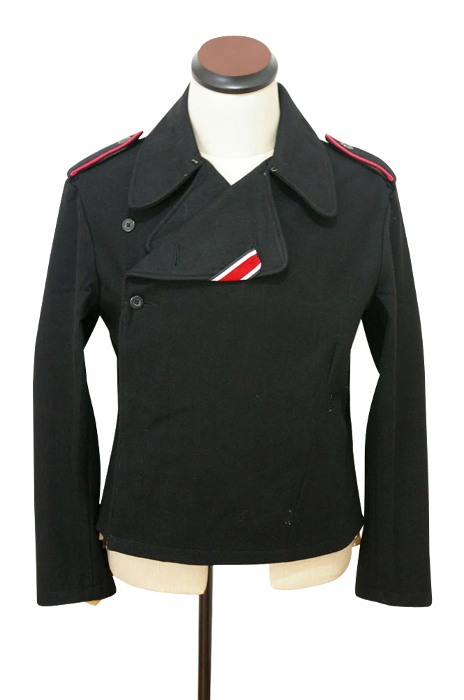 GUWC-004 WWII German Elite panzer black wool wrap/jacket