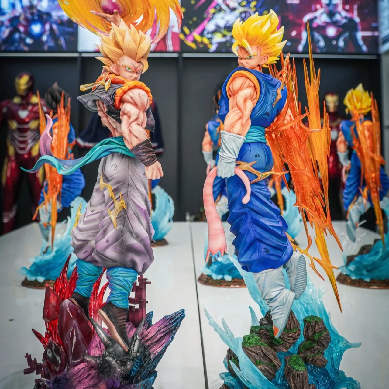 In Stock JT Studio Cloud Rising Vegito Dragon Ball Z  Super Saiyan Figure Anime PVC With Interchangeable Heads Collectible Gift