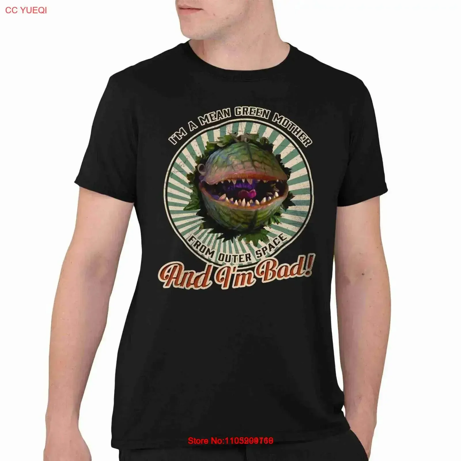 أودري 2 متجر صغير من الرعب أنا يعني الأم الخضراء خمر ضوء تي شيرت خمر غسلها الرسم أنيق #1