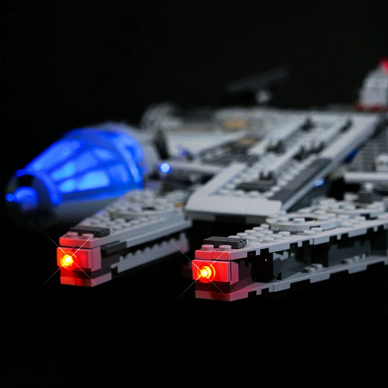 RC DIY LED Light Kit For LEGO Millennium Falcon 75105 Building Block Set（Only LED Light,Without Blocks Model）