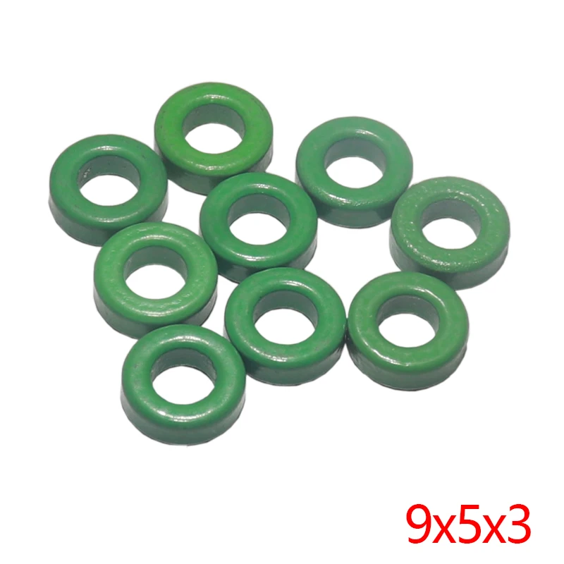 【100-20PCS】Green Ferrite Core Ring 9X5X3MM Anti-interference Filter Inductor 9x5x3mm Mn-Zn High Conductivity