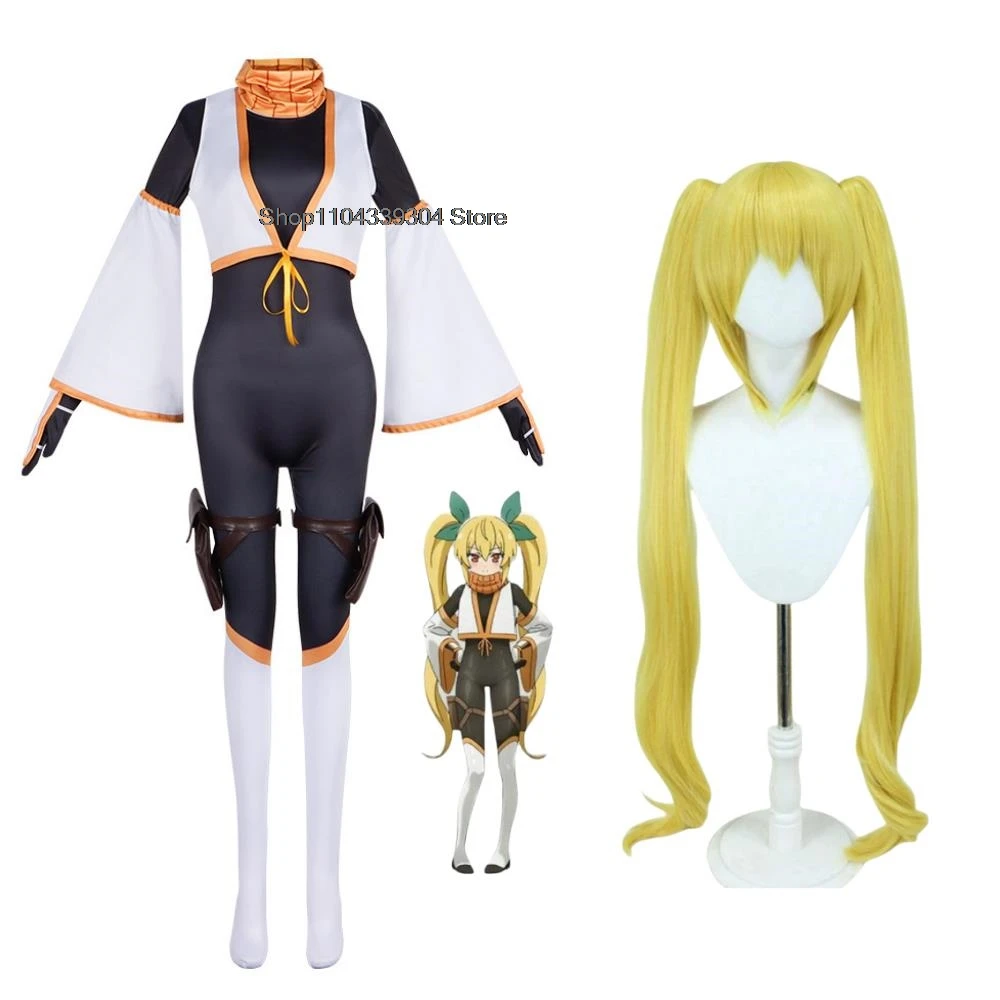 2025 New Anime I'M Living With An Otaku Neet Kunoichi Kanae Natsumi Cosplay Costume Wig Jumpsuits Uniform Woman Sexy Party Suits