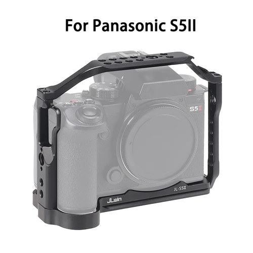 Imagen 2 del producto Jaula de cámara FOTGA para LUMIX S5II S5IIX G9II, jaula de cámara para cámara Panasonic, mango superior de liberación rápida, accesorios de fotografía