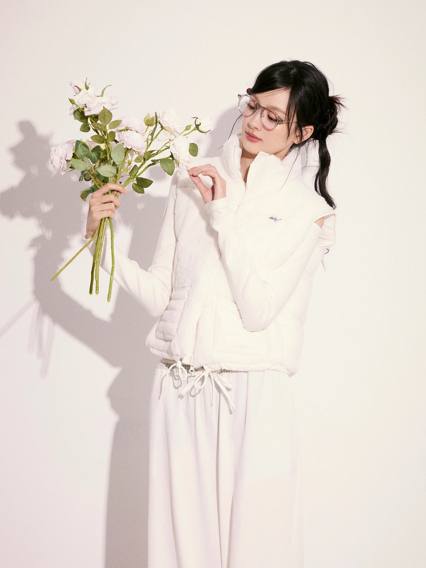 

Cloud Mist Milkake Lamb Fur Patchwork Cotton Jaet Svel Winter Outerwear Cr Kitten Commute Sle Thiened Zipper