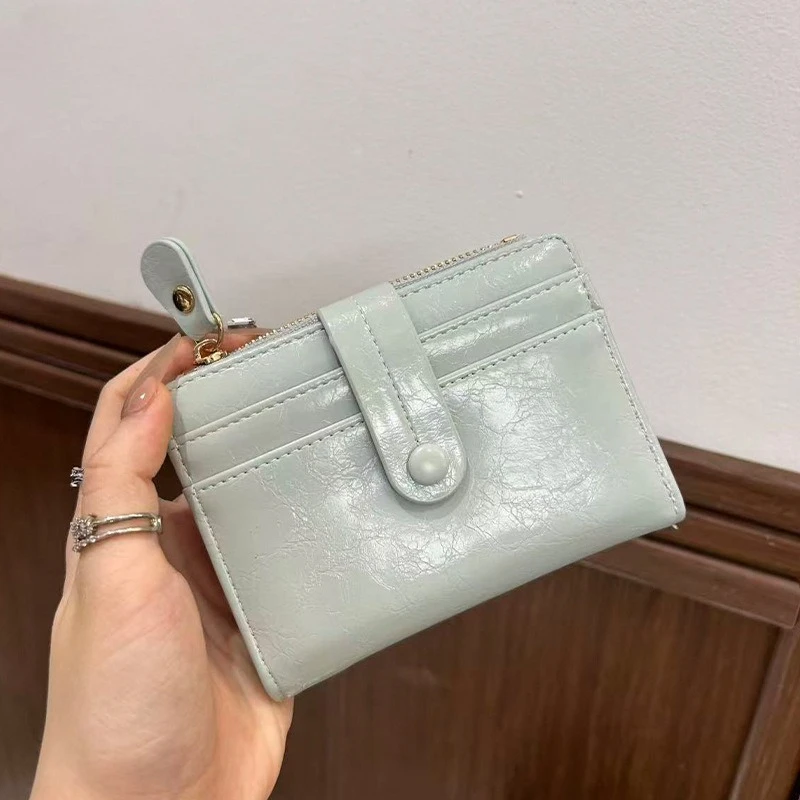 Minimalist Compact Card Holder Multi Card Slots Coin Purse Exquisite Fresh Style Portable Mini Wallet For Daily Use