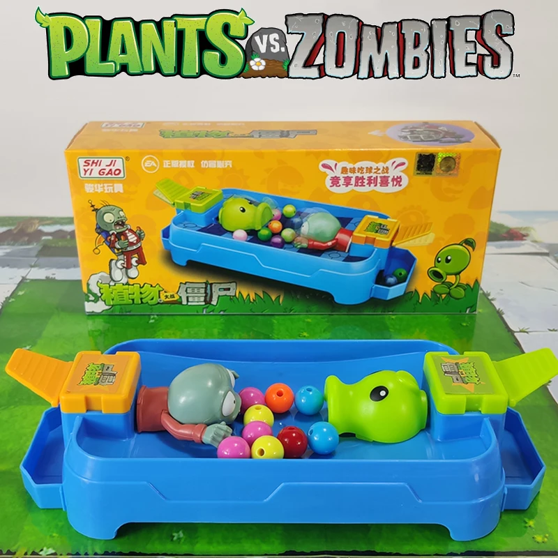 نباتات جديدة مقابل الزومبي Peashooter Chomper Zombies Pac-Man معركة مجلس لعبة شخصية الحلي الأسرة الألعاب التفاعلية الصبي هدية #1