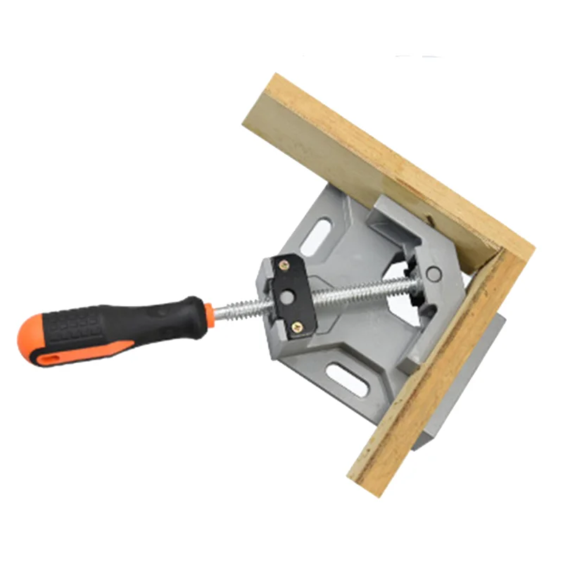 90 Degree Right Angle Clip Clamp Tool Single Handle Aluminum Alloy Corner Clamp Woodworking Clip Right Angle Folder