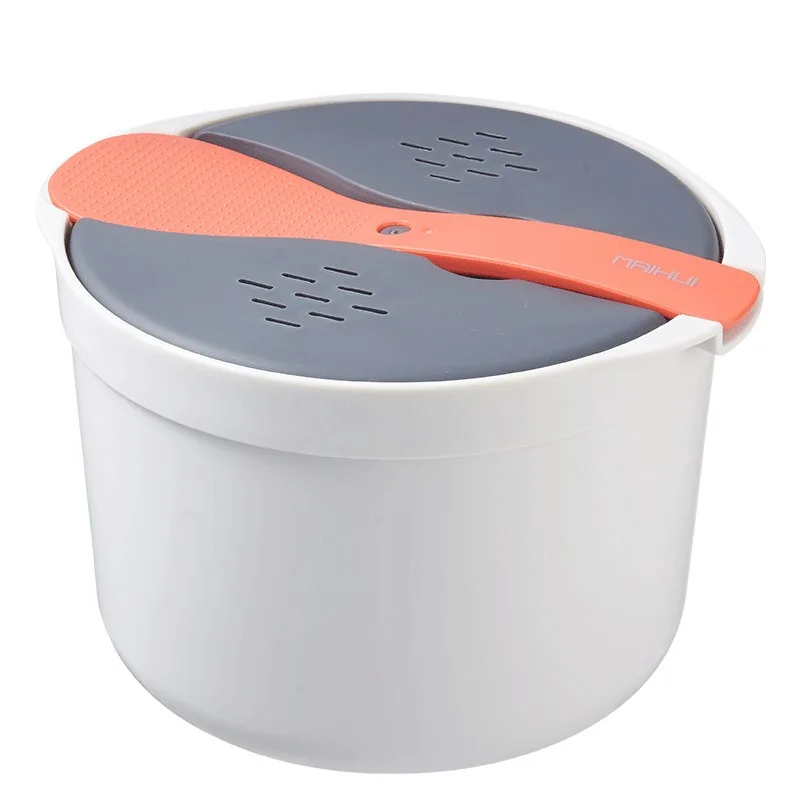 Microwave Oven Rice Cooker Portable Food Container Multifunction Steamer Bento Lunch Box Steaming Utensils