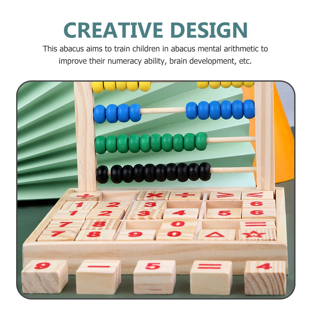 Cognitief computerrek Abacus Educatief speelgoed Hoofdrekenen Speelgoedpuzzel Houten kinderen Wiskunde Kind Tellen Leermiddel