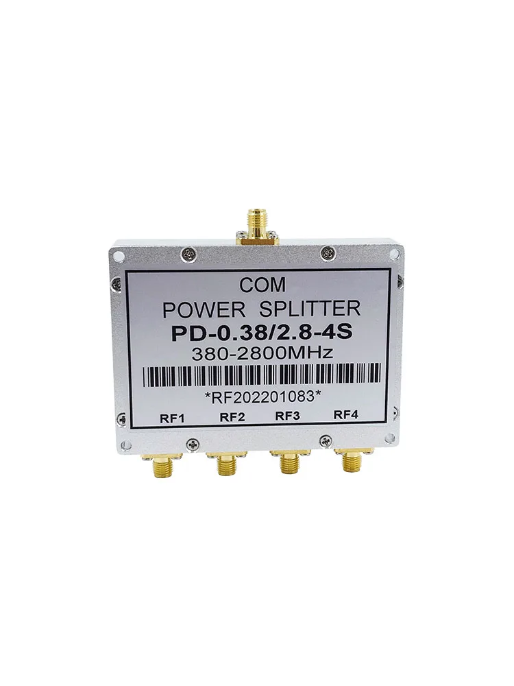 

SMA Power Divider, One to Four, 0.38-2.8GHz Power Divider, 2.4G RF GPS Signal, Four Power Divider