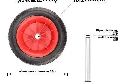 

Adjustable Width Top Foam Protection Heavy Duty Kayak Cart Detachable Canoe Trolley Cart With Solid Tires