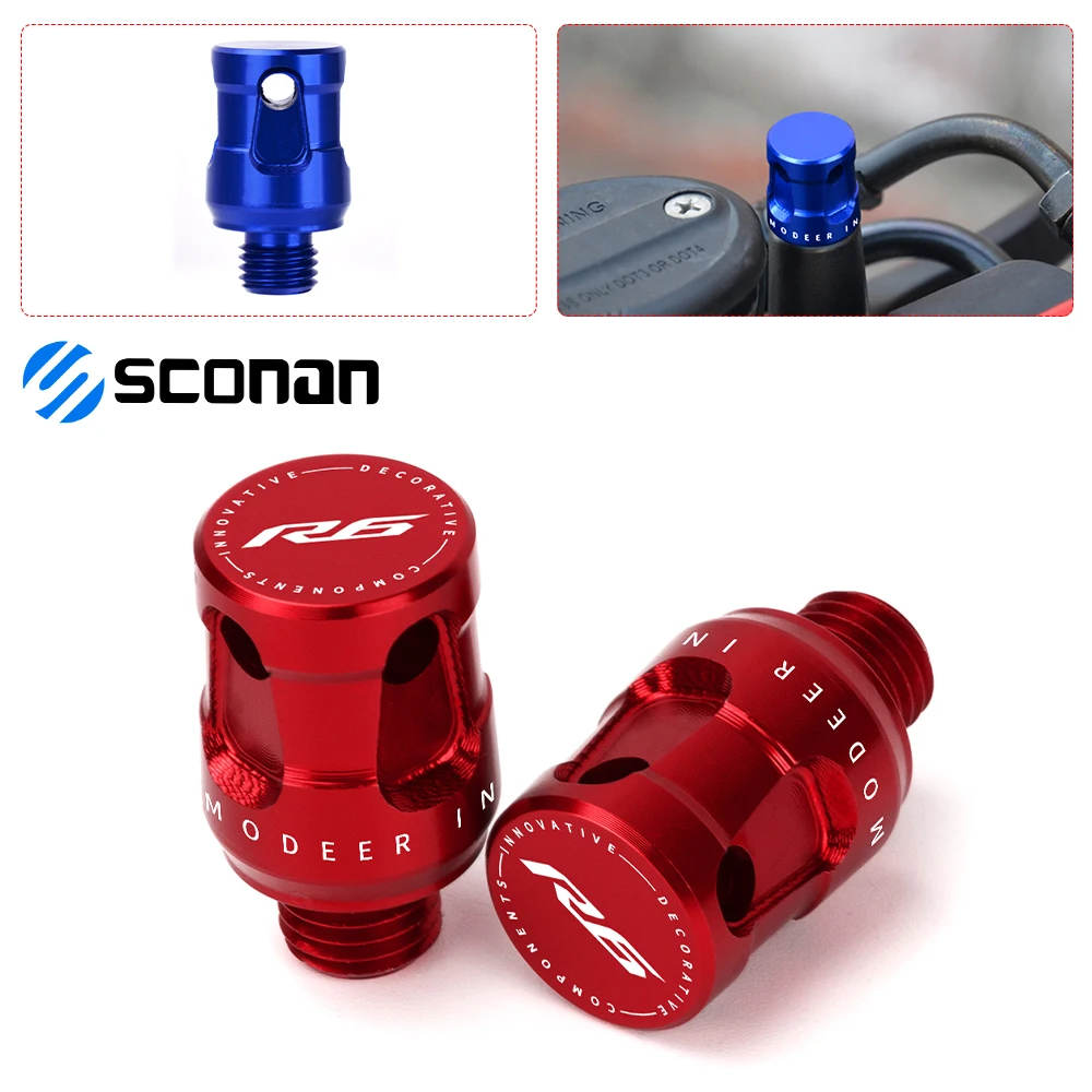 

For Yamaha R1 R3 R6 R7 R25 All Year Universal Motorcycle M10*1.25 Mirror Hole Plugs Screws Bolt Accessories