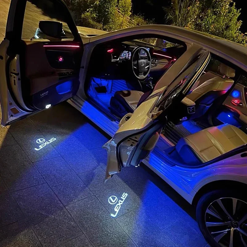 باب السيارة ترحيب ضوء شعار أضواء جهاز عرض اكسسوارات لكزس F SPORT ES RX NX LS UX LM LX GX LC RZ هو CT GS RC HS SC TX LB #5