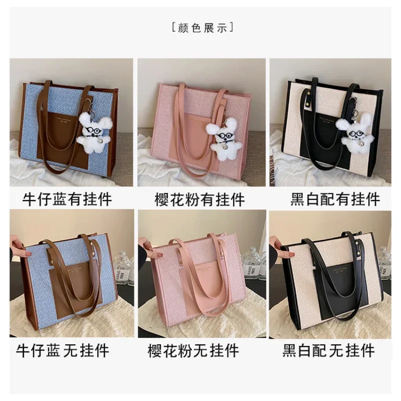 Large Capacity Fashion Commuter Women's Bag 2024 Hot All-match Tote Bag Senior Sense Shoulder Bag Bolso Crossbody Mujer