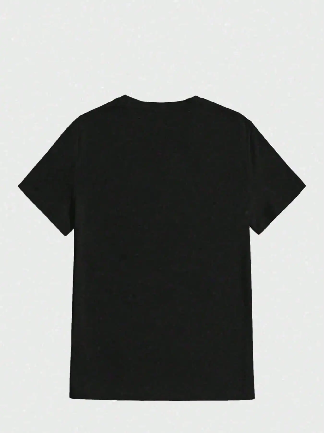 Men Plus Size Shirts, Yellow Blue Funny Graphic Black Tee, Casual Soft Oversized Pure Cotton 220g Pattern Printed T-Shirt