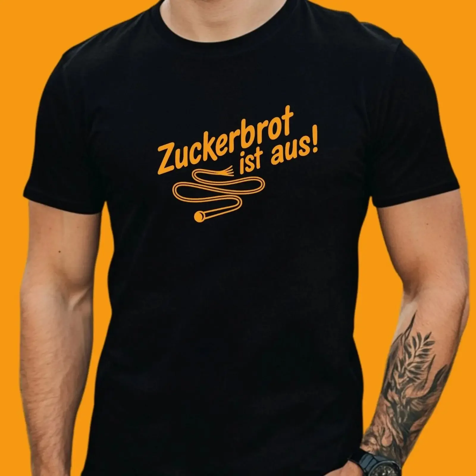Men's T shirt Zuckerbrot ist aus Sugar Bread is made of Funny slogan Fun Sizes S to 5XL vintage Washed Versatile Slightly