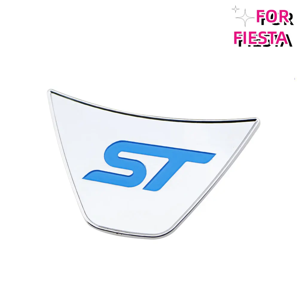 Volante do carro st logotipo capa adesivo para ford nova fiesta ecosport 2009 2010 2011 2012 2013 2014 2015 acessórios