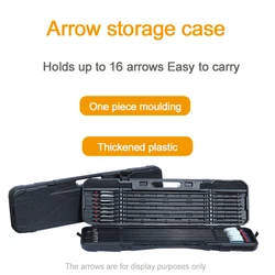 Bow and Arrow Quiver  Fiberglass Carbon Arrow Box Sponge Liner Abrasion and Pressure Resistant  Holds Up to 16 Arrows