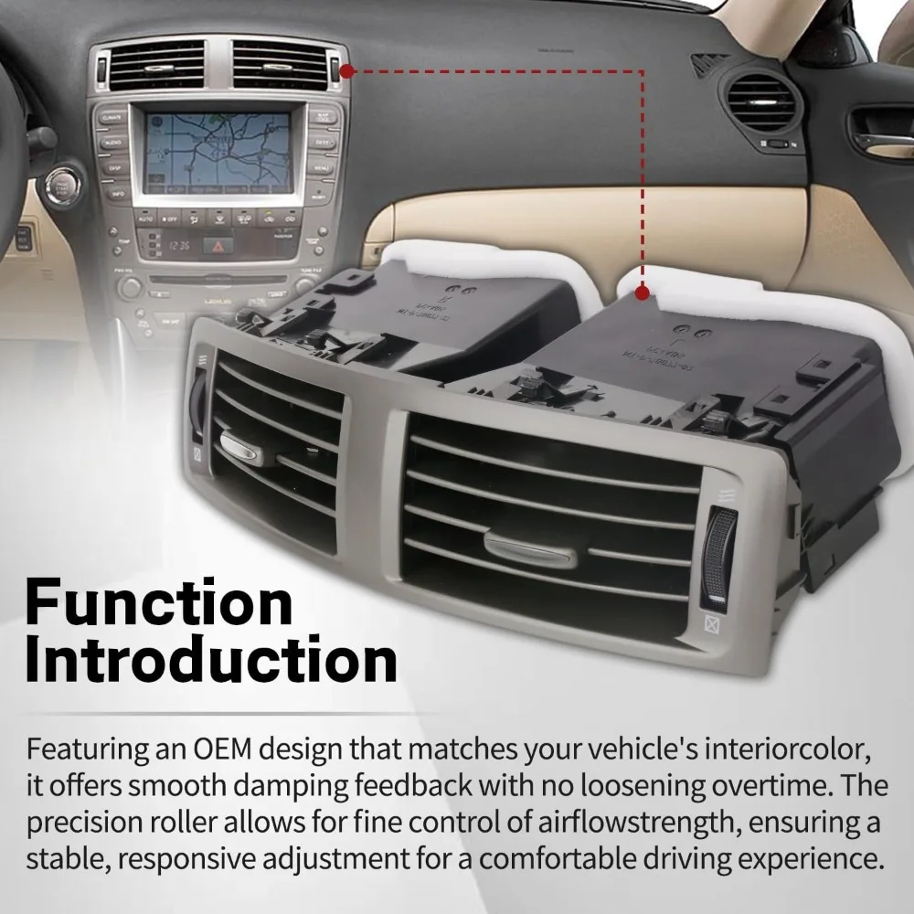 

For Toyota Lexus IS250 IS350/ISF 2006-2008 Conditioning Grill Center Dash Instrument Panel AC Heater Air Vents Car Accessories