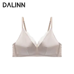 Women's Silk Bra, Real Silk Lining Underwear, 3/4 Cup Comfortable Female Underwear, Cozy Summer Brassiere 2026, White, Champagne