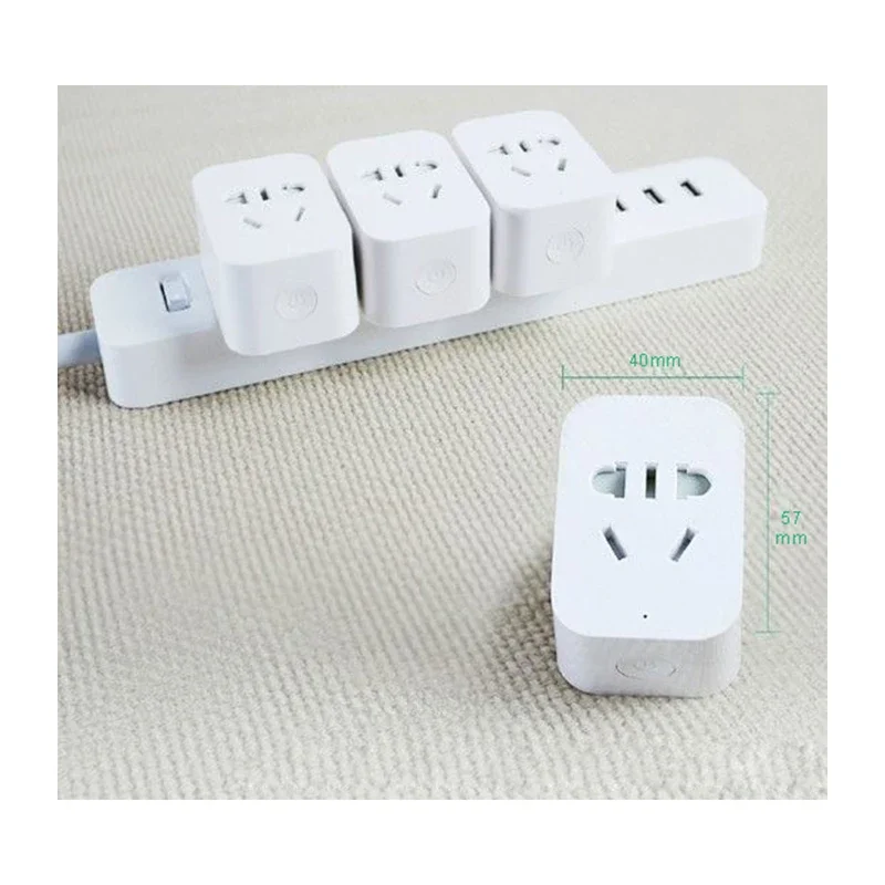 Xiaomi Miui ZigBee Smart Socket WiFi APP Wireless Control Switches Timer Plug For Work with Mi Home App Without Package