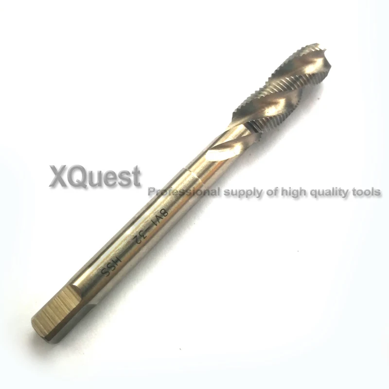 XQuest screw Schrader Tyre Valve Thread Tap 5V1 5V2 6V1 Right Hand Machine Cutting Spiral Flute Taps 8V1 8V2