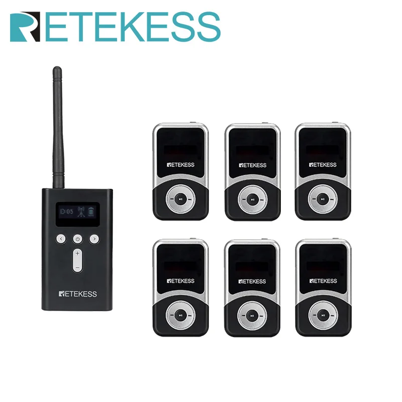 Retekess T130S Audio Guide System Tour Guide Microphone Wireless Church Translation System For Excursion Training Museum Hajj