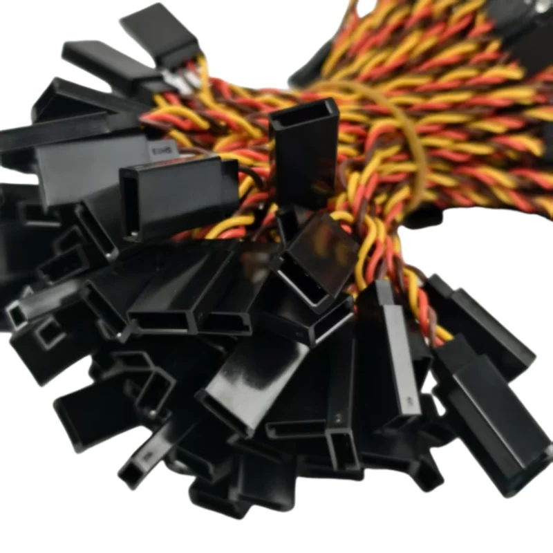 10 pieces JR servo extension cable of 10/15/20/30/50cm  30 core twisted wire high current anti-interference
