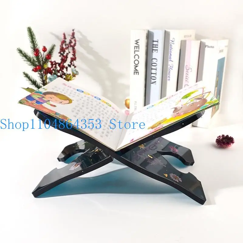652F Bookshelf Mold Diy Crystal Epoxy Mold Music Stand Display Desktop Silicone Mold