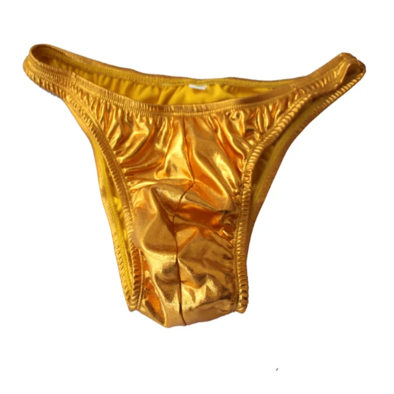 Shiny Sexy Mens Underwear Men's Bodybuilding Competition Trunks Posing Fitness Suit view 4