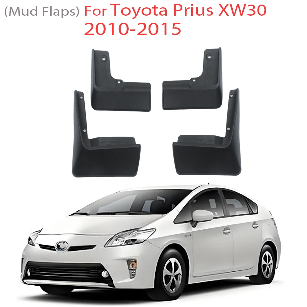 

Apktnka Set Mudflaps For Toyota Prius XW30 2010 - 2015 Mud Flaps Splash Guards Mudguards Dirty Fender Front Rear 2011 2012 2013