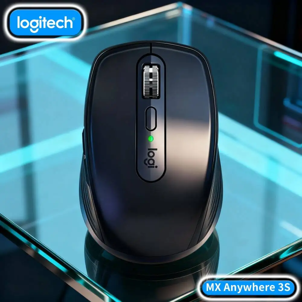 High-Precision MX Anywhere 3S - 8K DPI, 3-Device Bluetooth, Silent Click, Ideal for Book Fair Signing & On-site Work