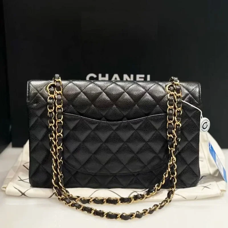 حقيبة عطر صغيرة الكافيار الذهب الأسود سلسلة جلدية الليتشي نمط الماس شبكة فاخرة المرأة حقيبة كتف كروسبودي #1