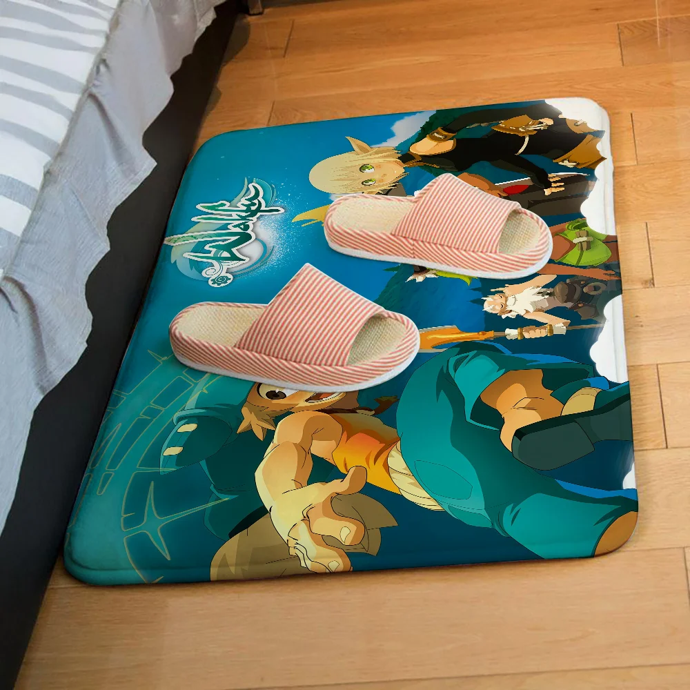 W-wakfu لعبة الكلمة حصيرة الرسم المطبوعة الفانيلا ممسحة للحمام المطبخ مدخل السجاد ديكور المنزل