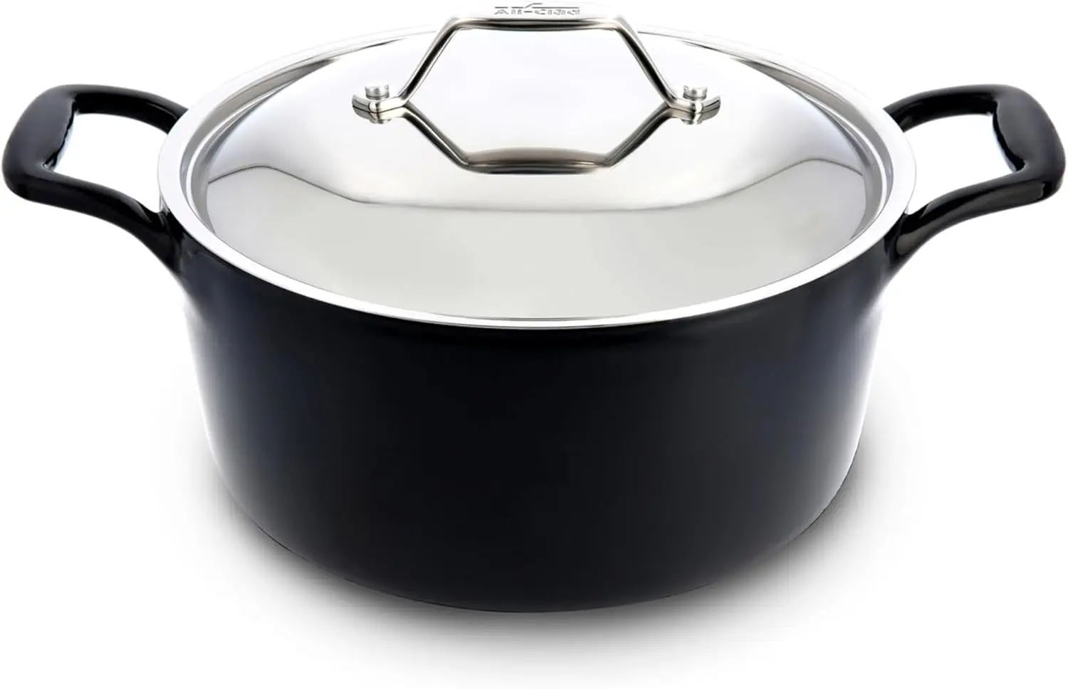 

Чугунный кастрюля, 6-квартальная эмалированная чугунная голландская духовка с крышкой, грилем, безопасная для духовки до 650F, кастрюля, совместимая со всеми плитами