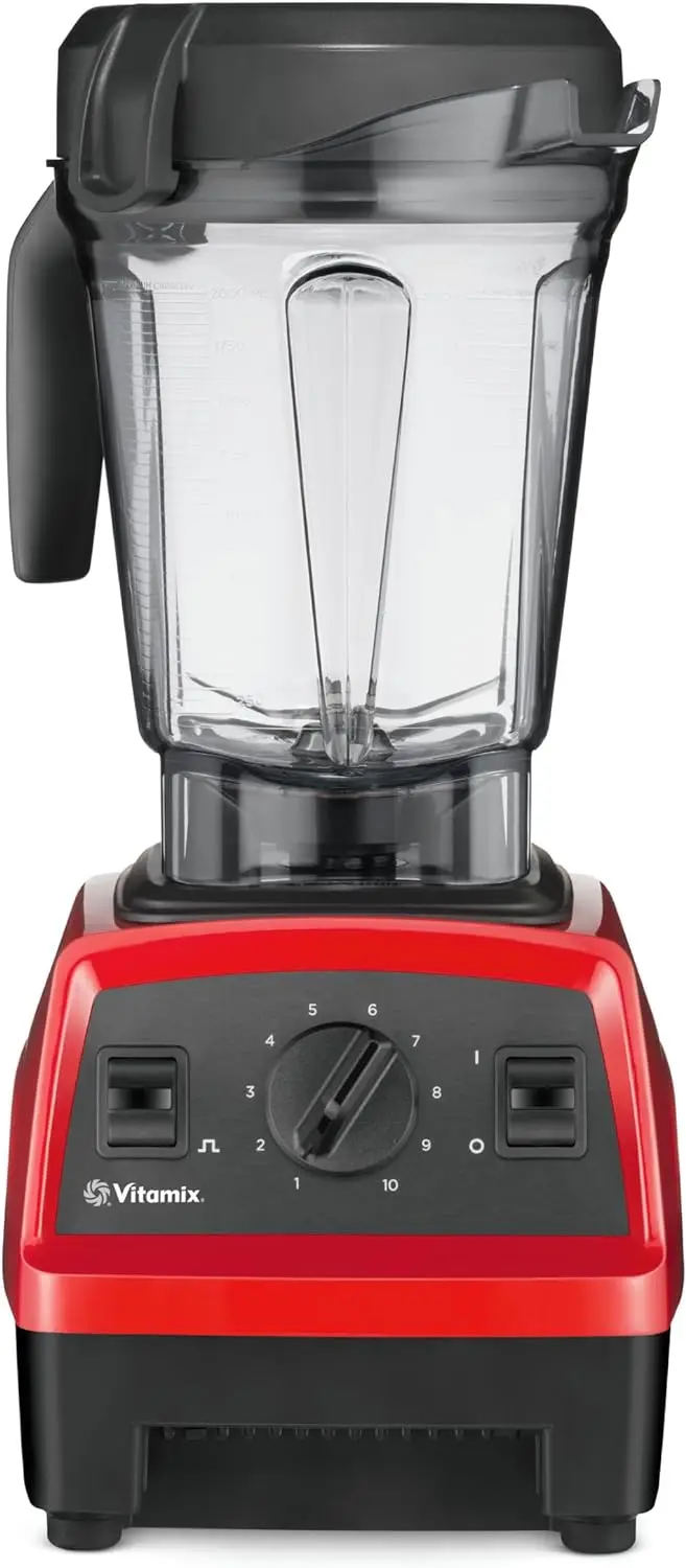 Vitamix Explorian Blender, Professionele Kwaliteit, 64 Oz. Low-Profile Container, Rood (Vernieuwde Premie)